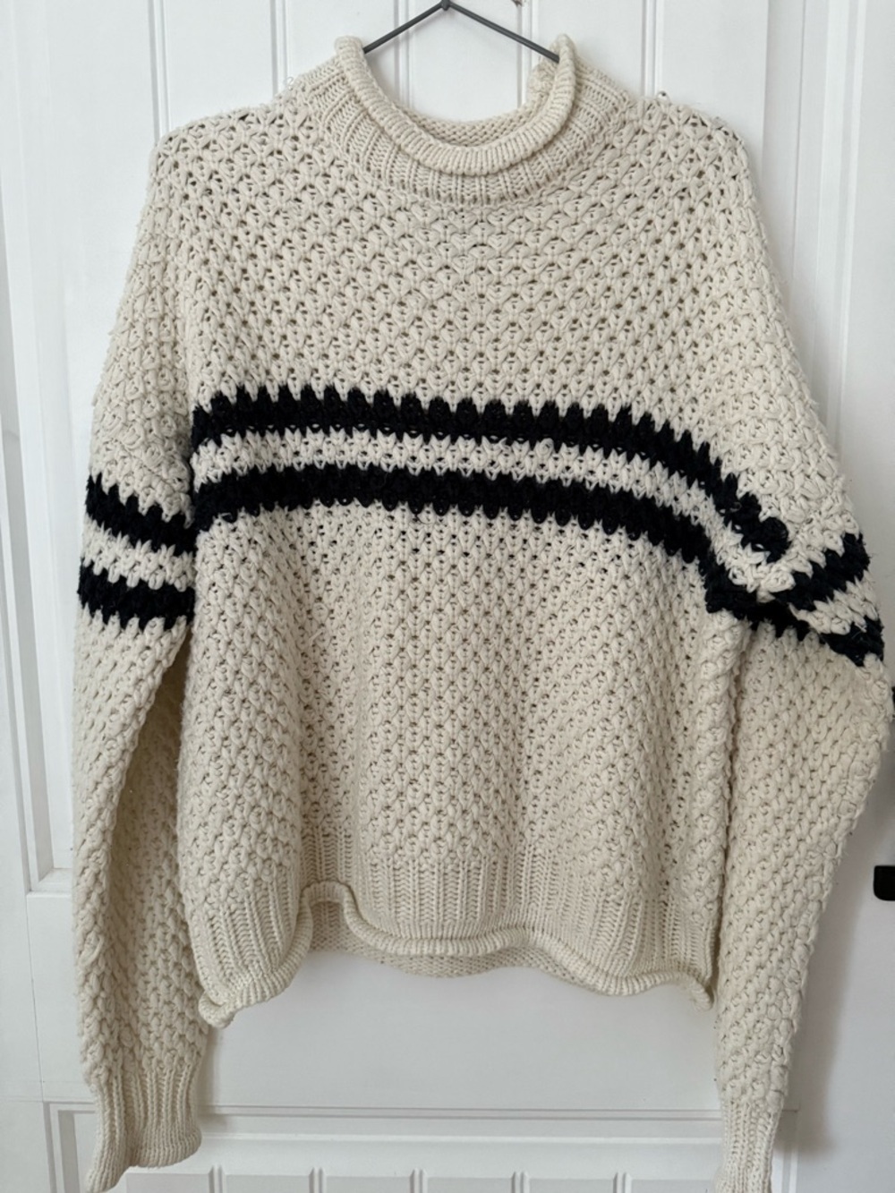 Cream Cable Knit Sweater